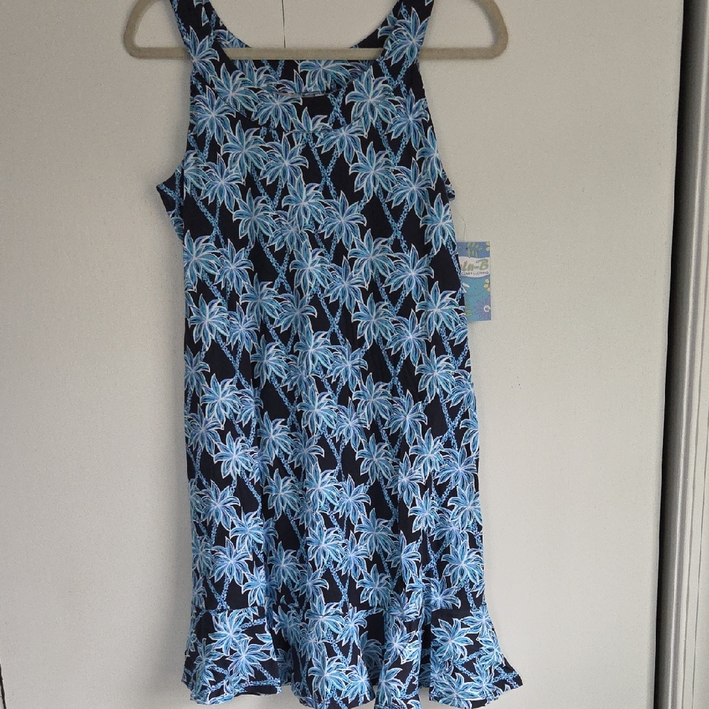 Lulu-B Tropical Blue Floral Dress